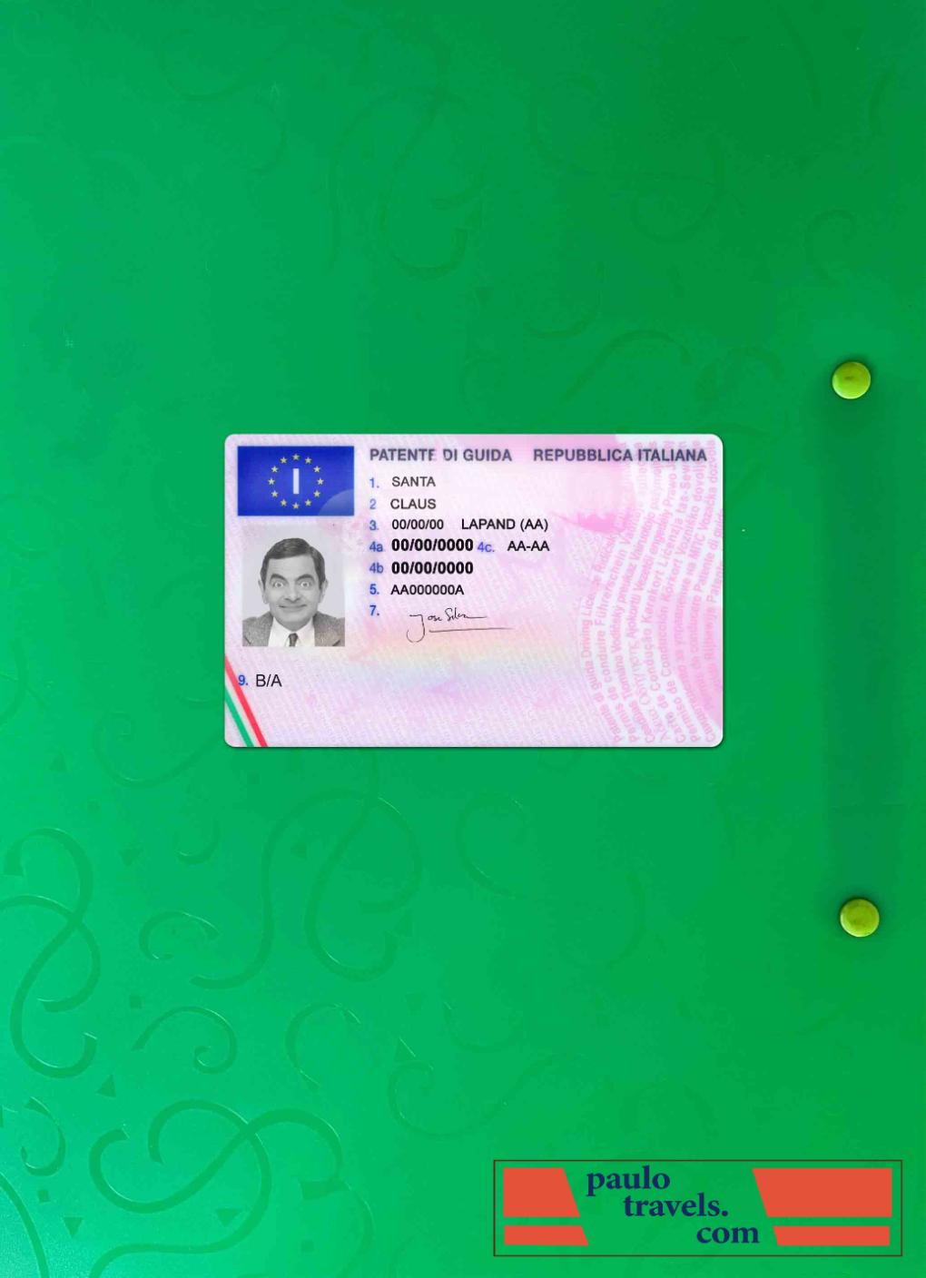 Italy DL photolook FRONT PSD template